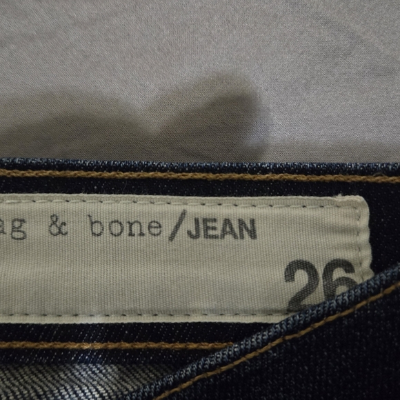 NWT Cigarette Jean RAG&BONE cropped women's blue jeans. Super comfy! Size 26 - Picture 4 of 10